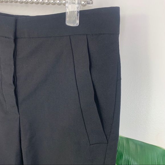DIANE von FURSTENBERG Black Straight Trouser Pants Size 0 - Picture 5 of 13